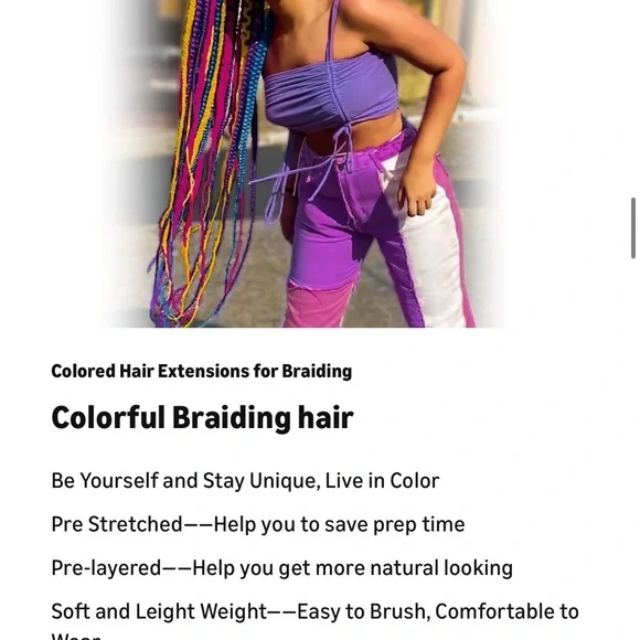 Passion Twist Crochet Hair - Purple - Picture 6 of 7